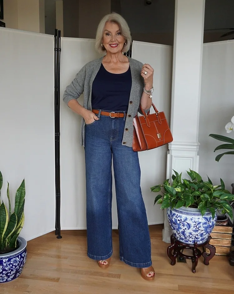 wide leg jeans for women over 70 how to style them fall trends 2023 fashion