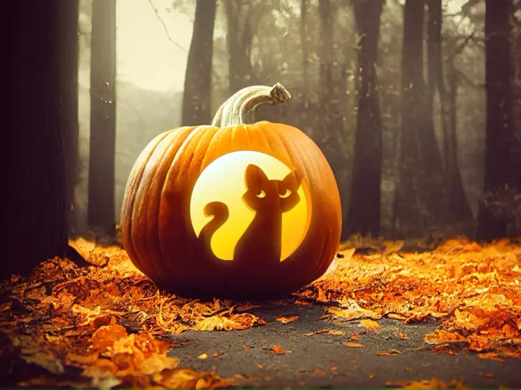 Cat Pumpkin Carving With And Without Templates carving-pumpkins-the-easy-way-sulky