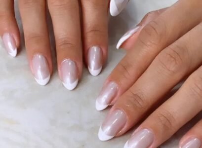glazed french nails are the minimalist nail trend for fall 2023