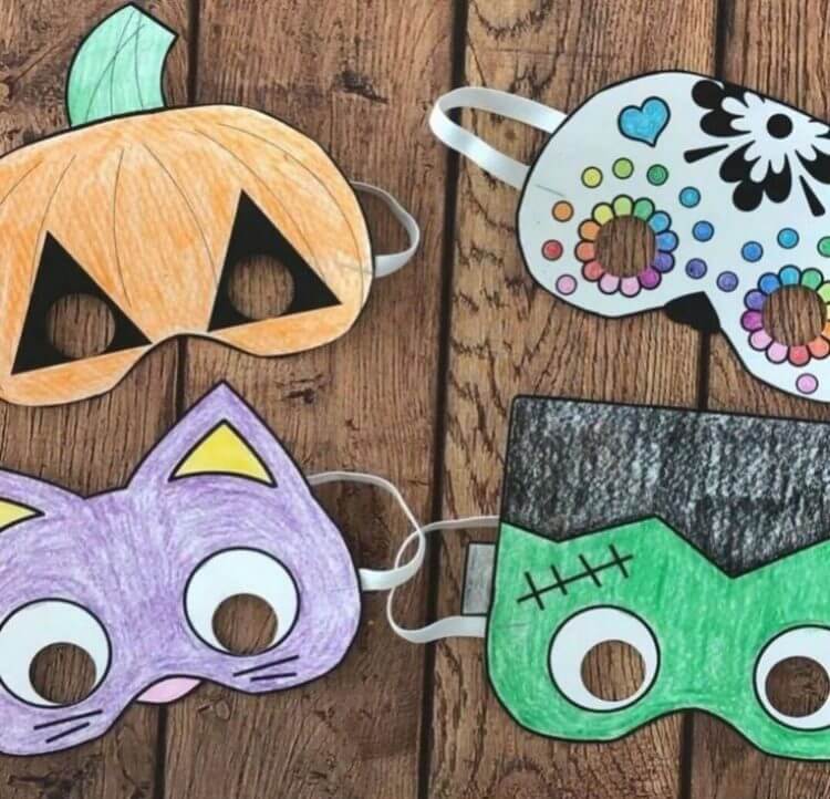 halloween crafts for kids free printable masks