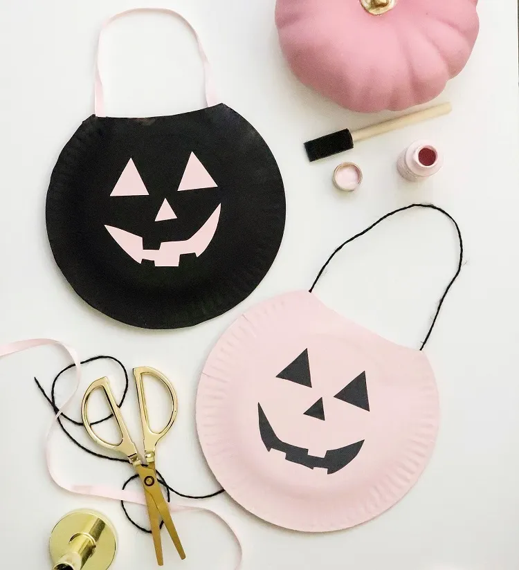 halloween crafts with paper plates