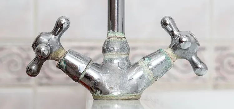 limescale on kitchen tap ДА 2