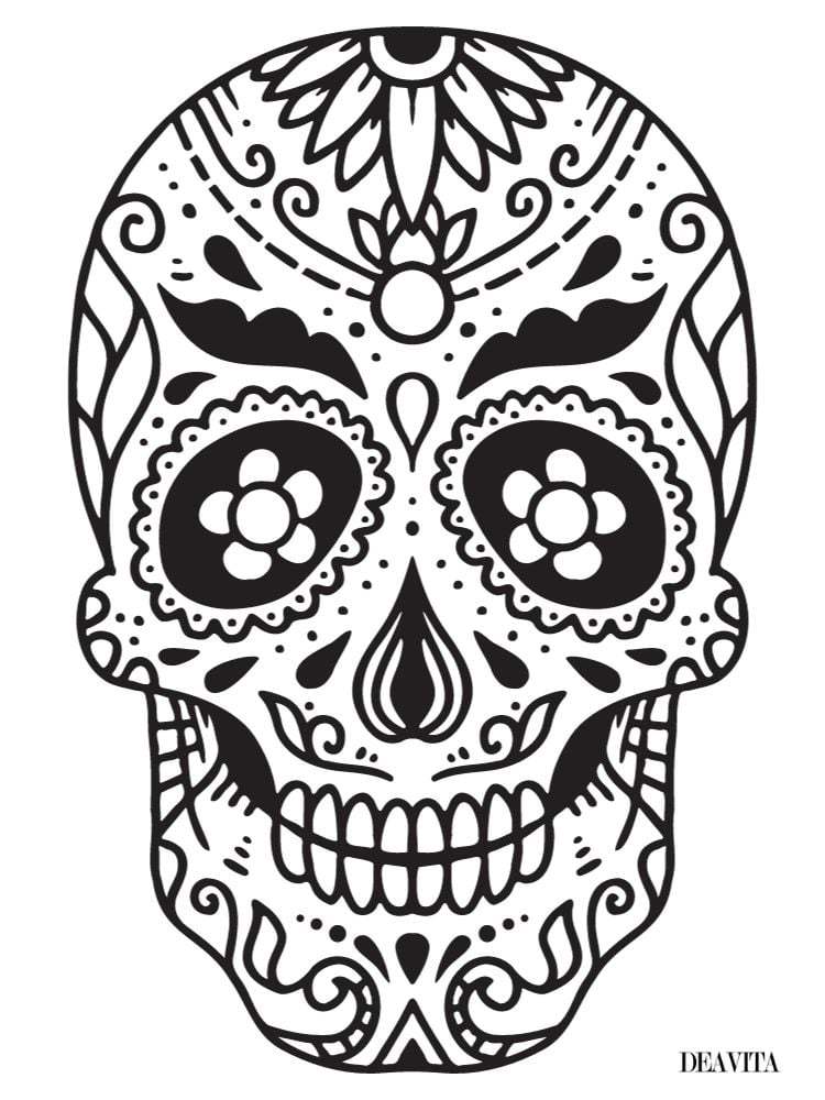 mexican day of the dead mask easy crafts free printables