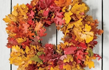 step by step instructions to make a fall wreath