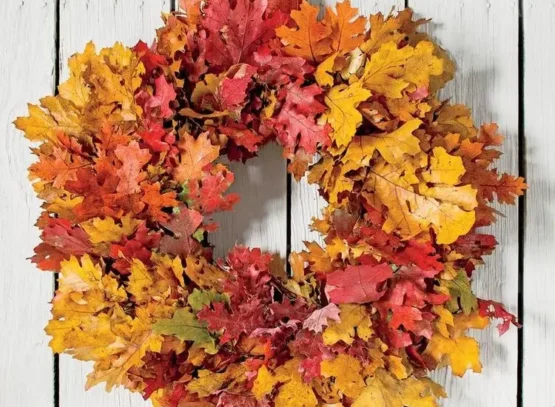 step by step instructions to make a fall wreath