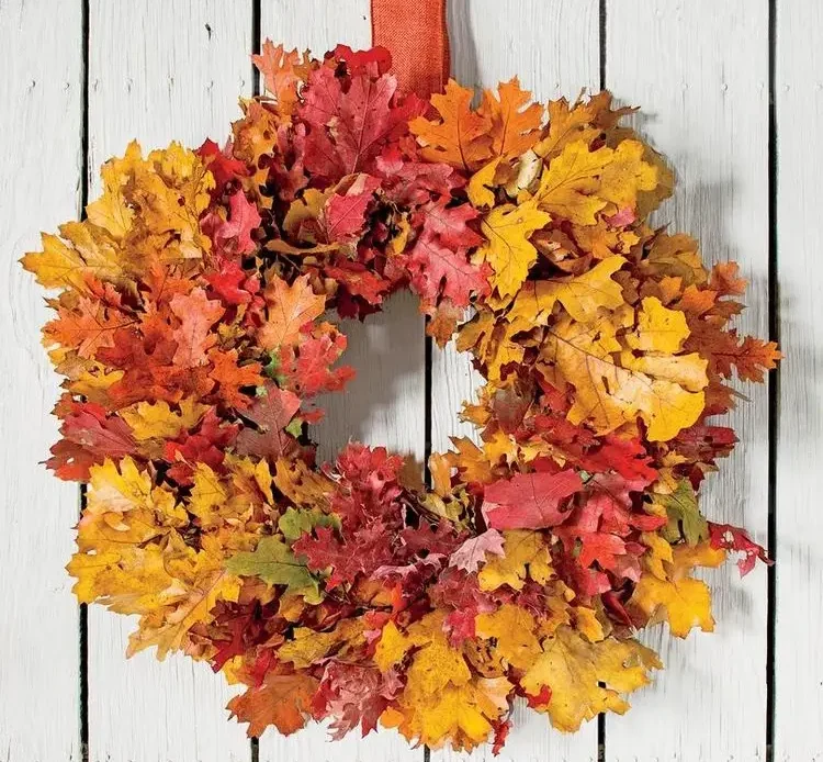 step by step instructions to make a fall wreath