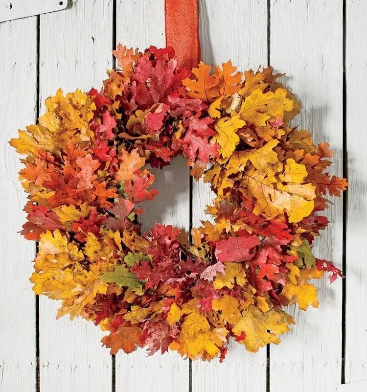 step by step instructions to make a fall wreath