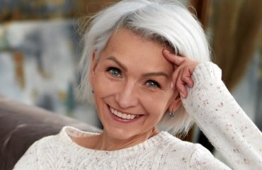 ageing hair color mistakes platinum blonde woman over 50