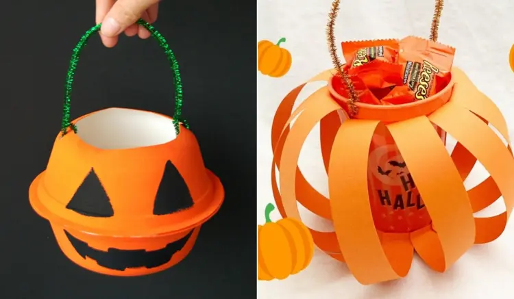 basket ideas for the scary parade and candy hunt