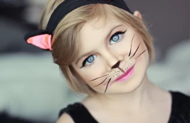 cat face makeup for kids halloween ideas that take only 10 minutes