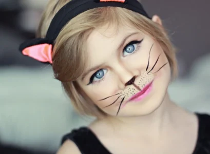 cat face makeup for kids halloween ideas that take only 10 minutes