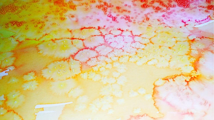 colorful abstract salt painting