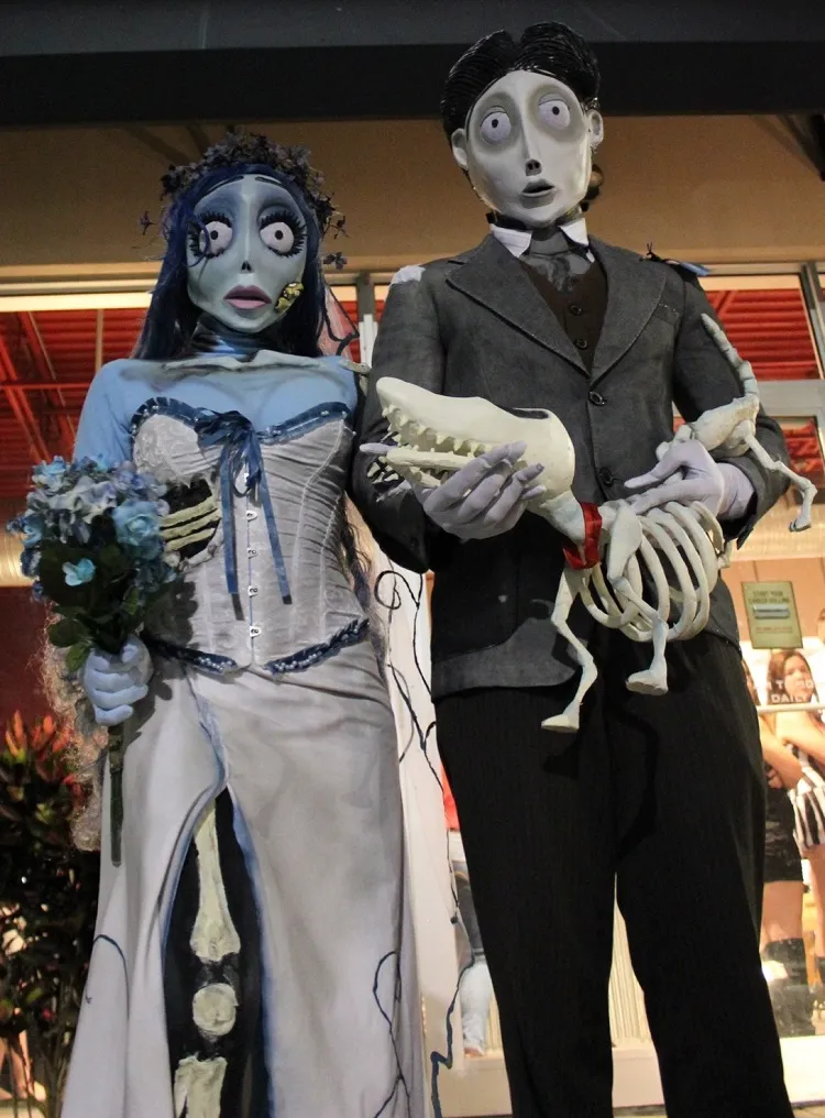 corpse bride vicor tim burton scary halloween couples costume idea
