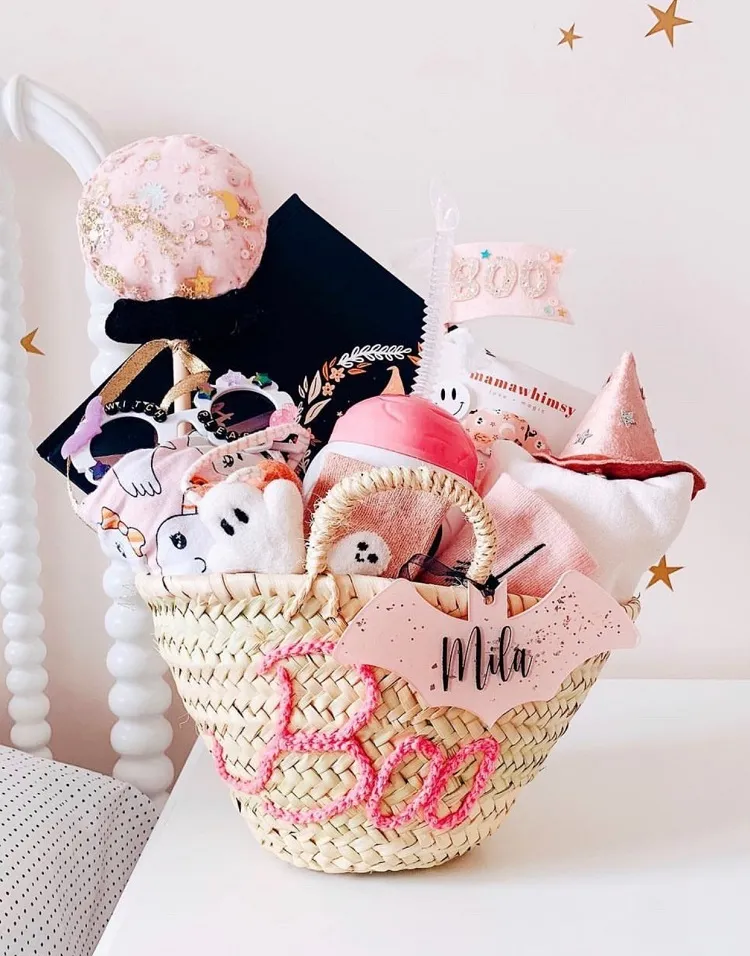 cute halloween boo basket idea reusable