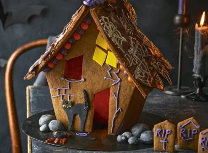 diy edible witch house decoration halloween