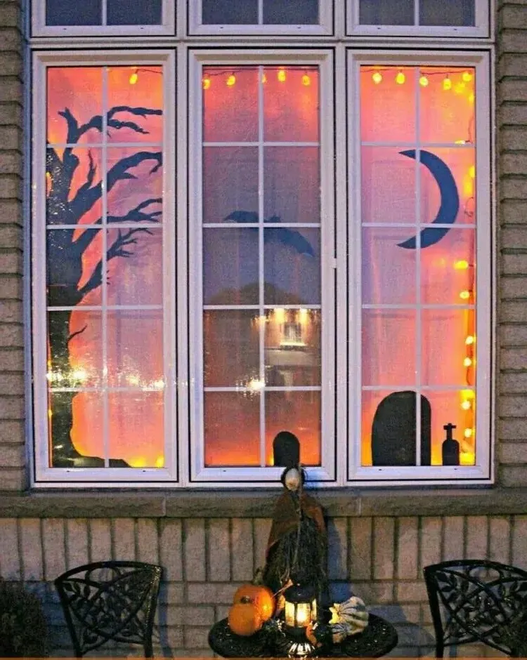 diy exterior window sill halloween idea