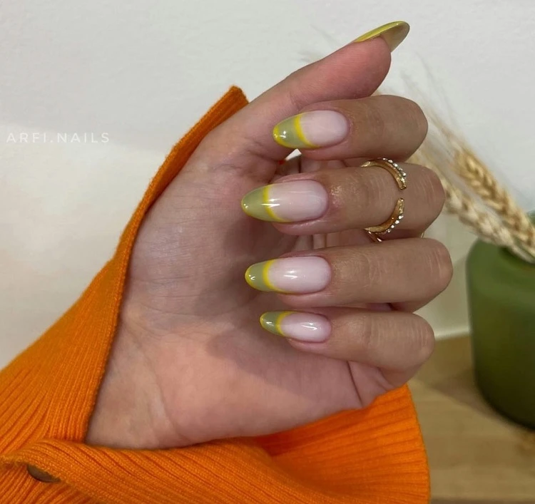 earthy green nail polish colors october 2023 fall manicure trends
