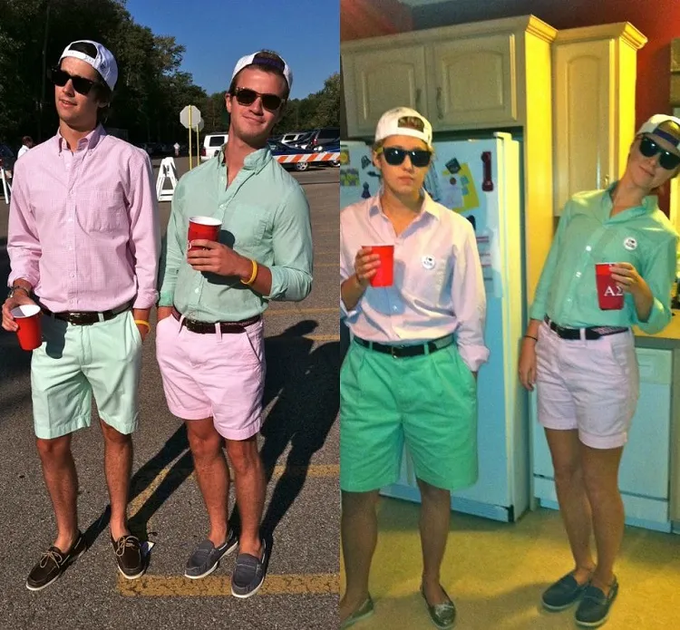 easy costumes with normal clothes guys and girls idea dress as frat boys