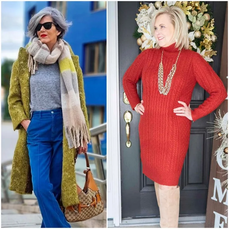 fall outfits for 60 year old woman choose designs that flatter your figure