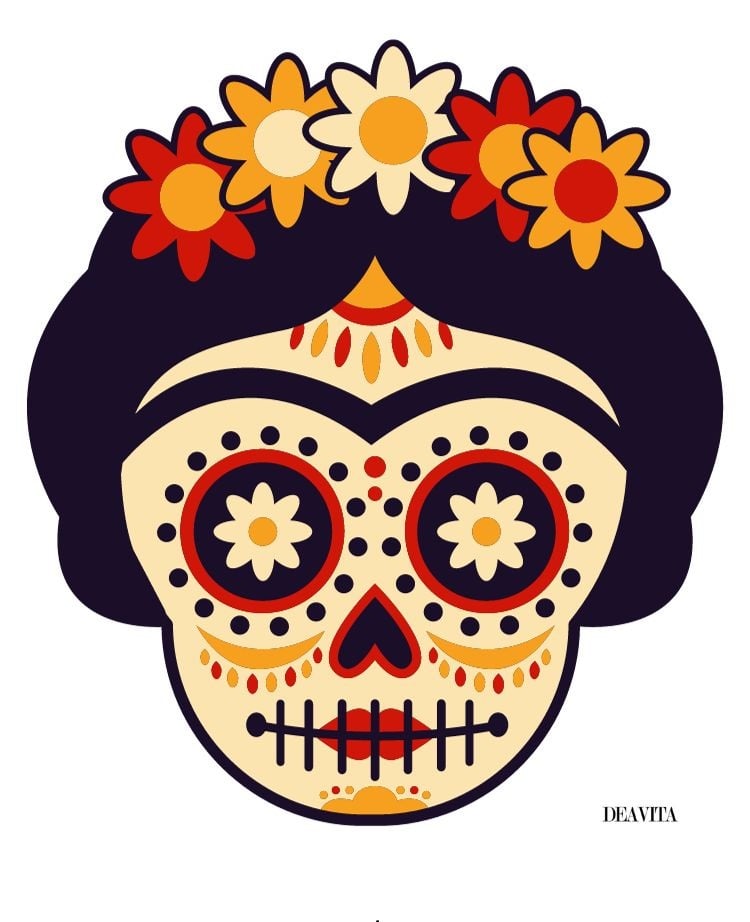 free printable halloween mask frida kahlo