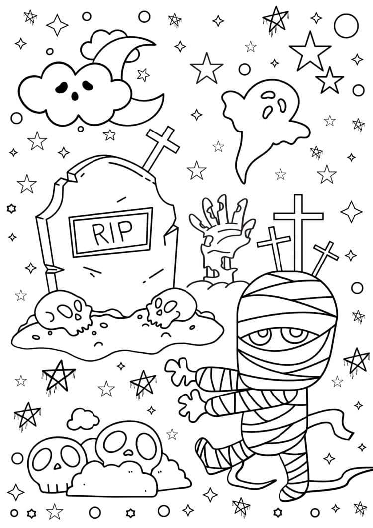 halloween activities for small childen coloring pages