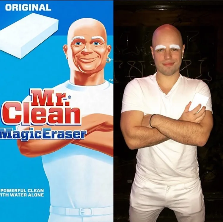 halloween costume with clothes you already have mr clean idea for guys