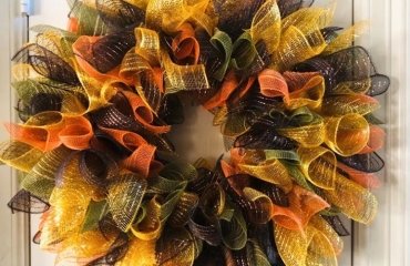 how to make deco mesh fall wreath step by step guide 2023