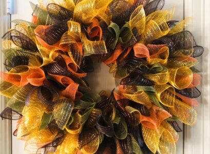 how to make deco mesh fall wreath step by step guide 2023