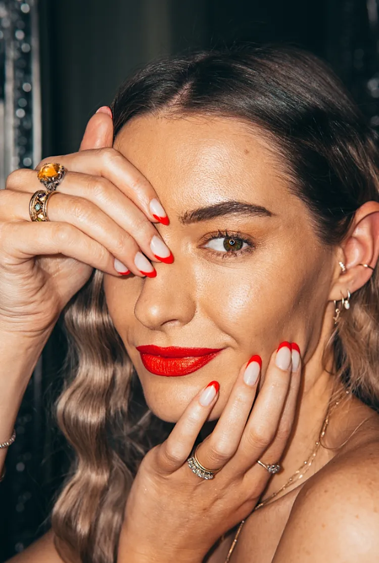 how to match lipstick nail polish classic red monochromatic combo