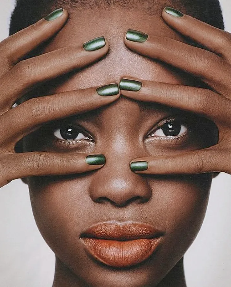 how to match lipstick nail polish green nude analogous shades