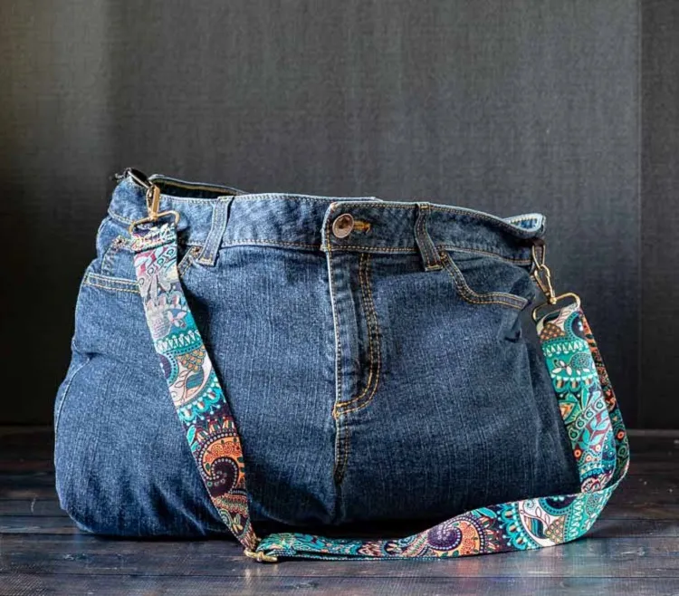 how to recycle jeans into a bag craft tutorial
