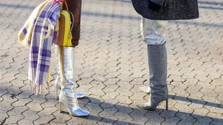 how to wear women silver ankle boots fall winter 2023 2024
