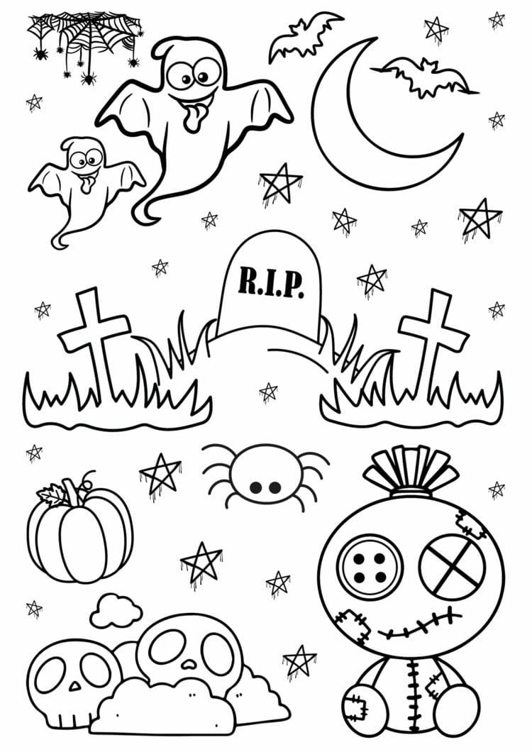 keep children busy on rainy fall days halloween coloring pages