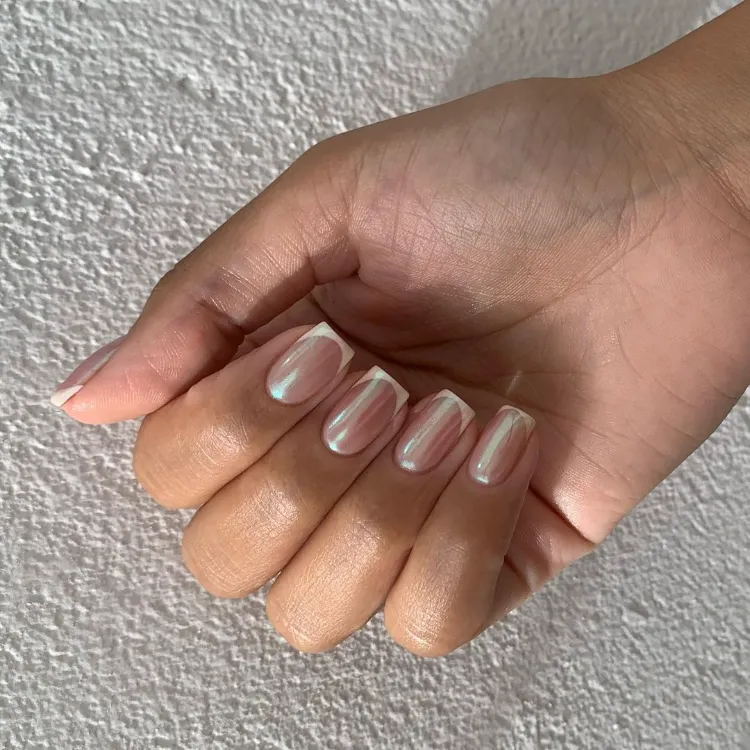 minimalist nails fall 2023 trend french manicure variations
