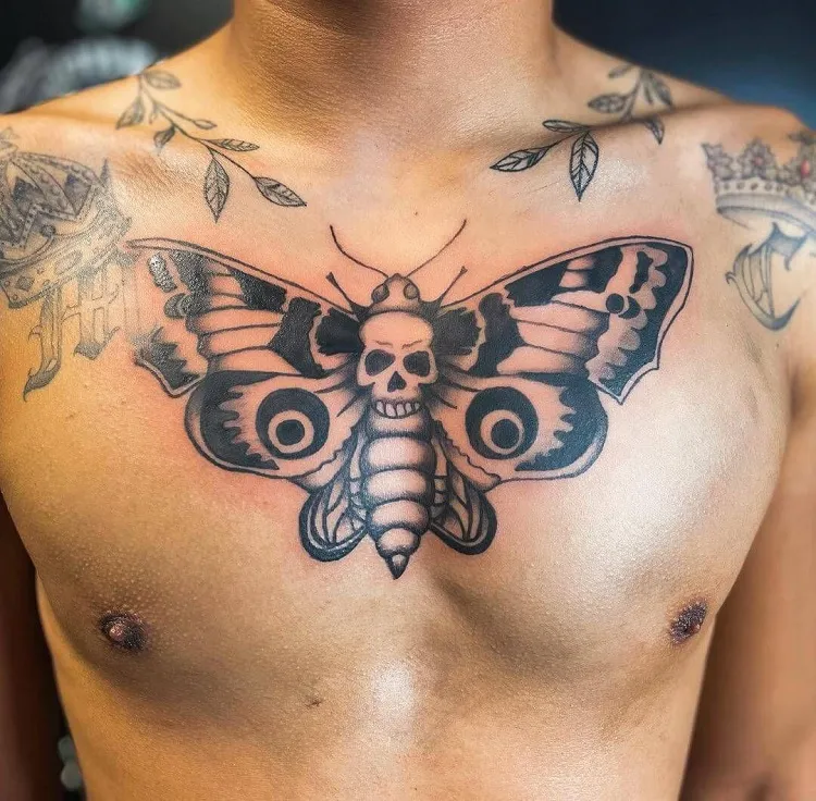 moth tattoo meaning for guys design