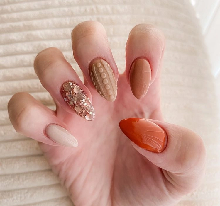 nails with texture