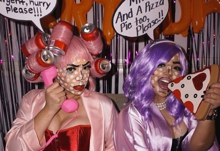 pop art cartoon women unique best friends halloween costume idea