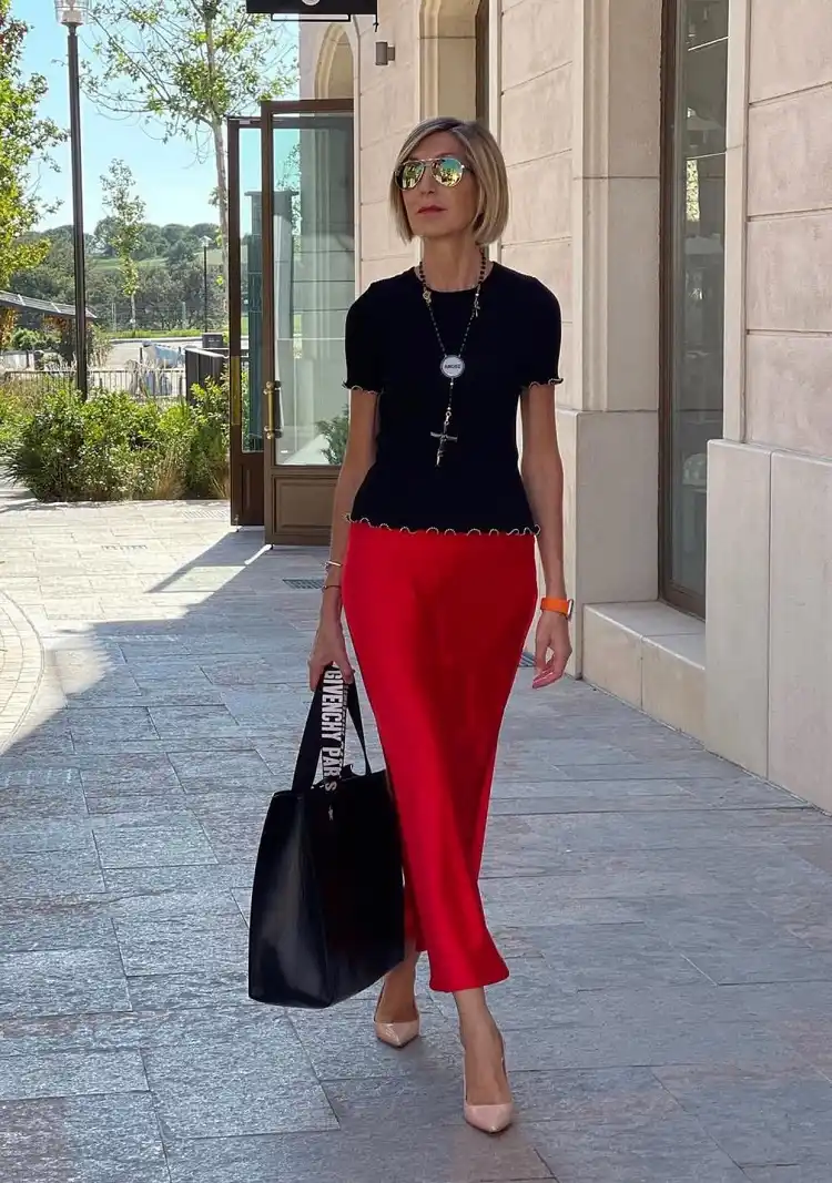 red pencil skirt outfits over 50 fashion trends fall 2023