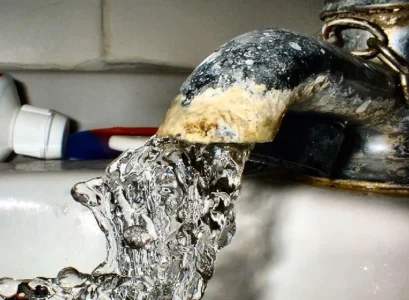 remove limescale from taps scrub off the buildup