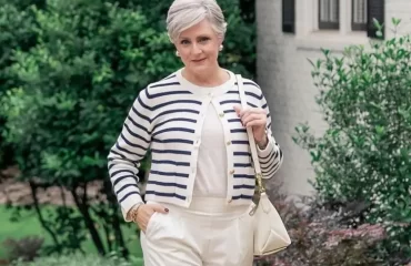 stripped cardigan for women over 70 outfits fall 2023 (1)