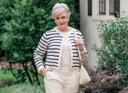 stripped cardigan for women over 70 outfits fall 2023 (1)