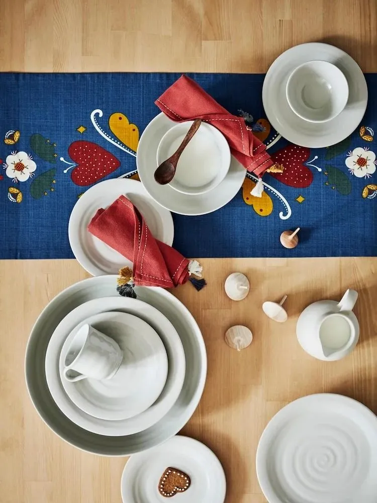table decoration and high quality crockery from the new collection of ikeal suitable for dining rooms