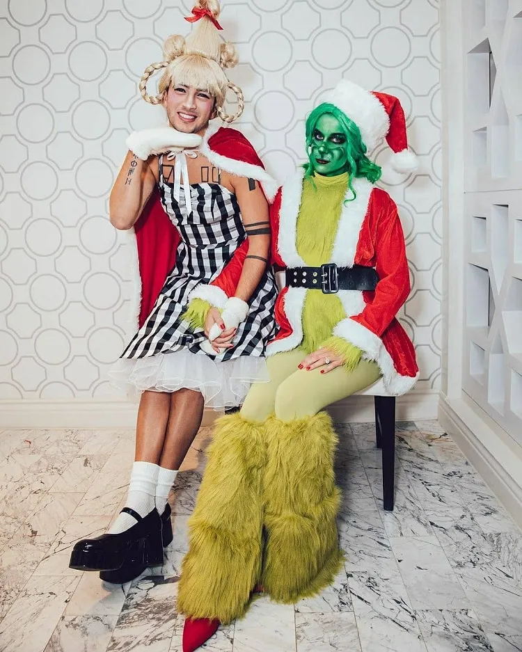 the grinch cindy lou funny halloween couples costume
