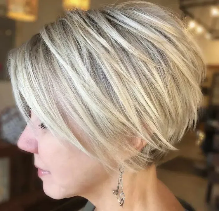 trendy short hairstyles for women over 50 modern bowl cut fall trend