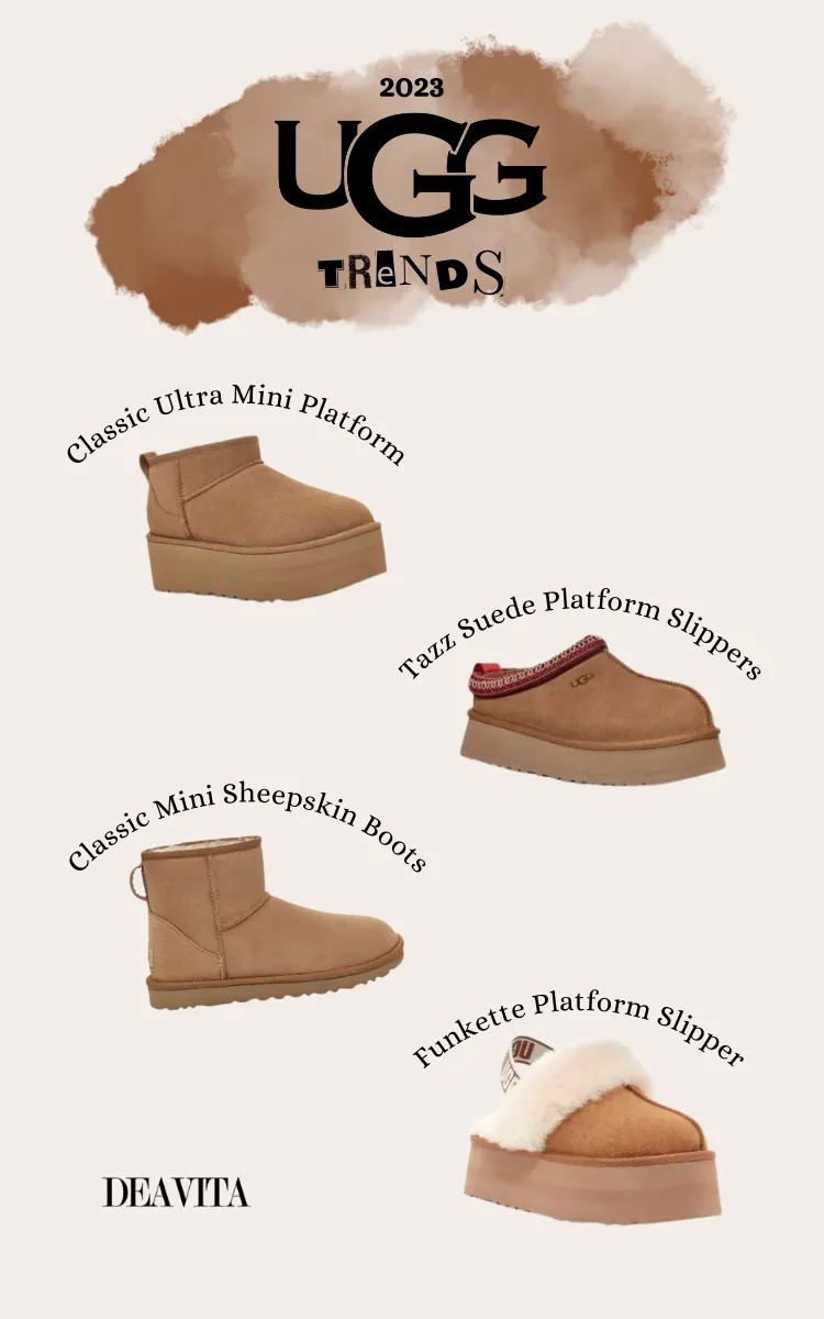 ugg trends 2023 classic ultra mini tazz suede slippers classic mini sheepskin boots funkette