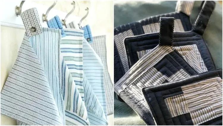 upcycling sewing projects with men's shirts