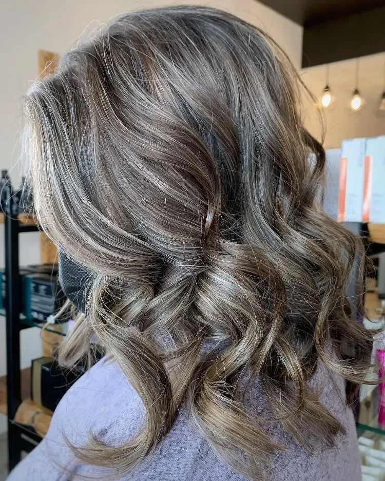 what are lowlights gray hair with highlights