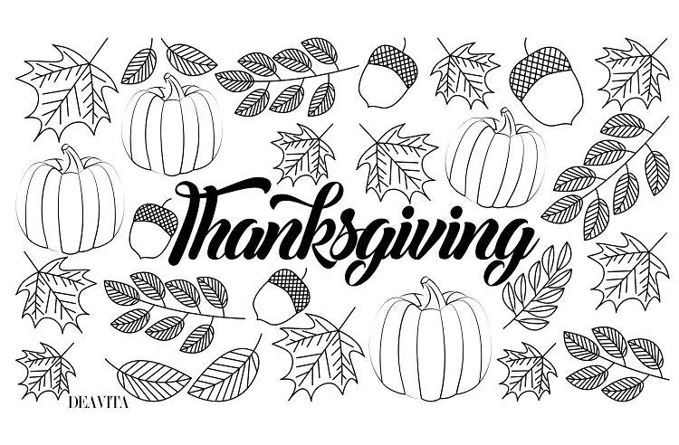 2023 thanksgiving coloring placemat adults