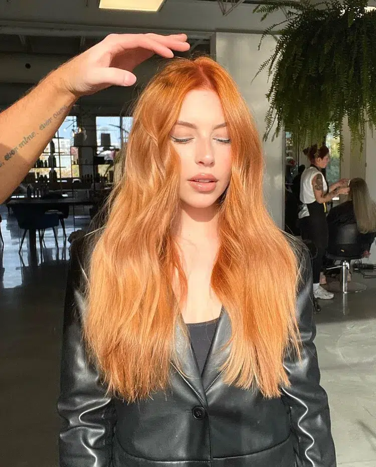 blorange polar blonde winter 2023 hair color trends