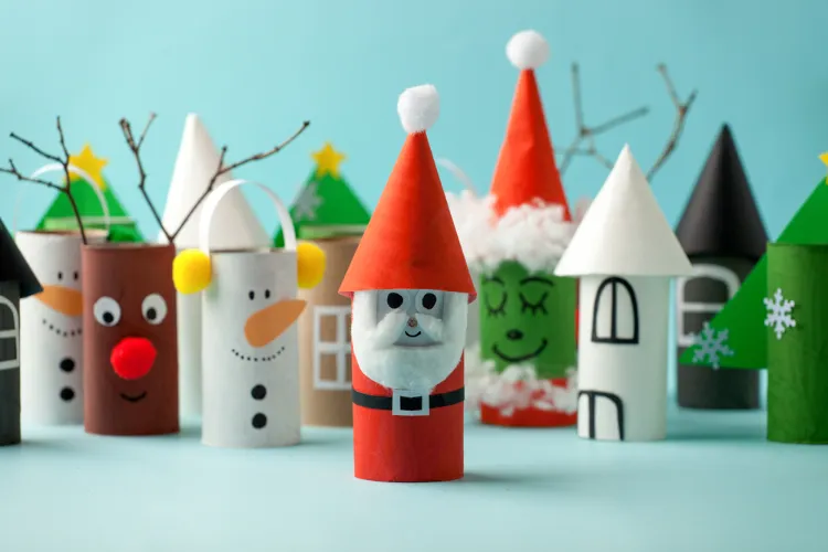 christmas crafts with toilet paper rolls ideas for preschoolers